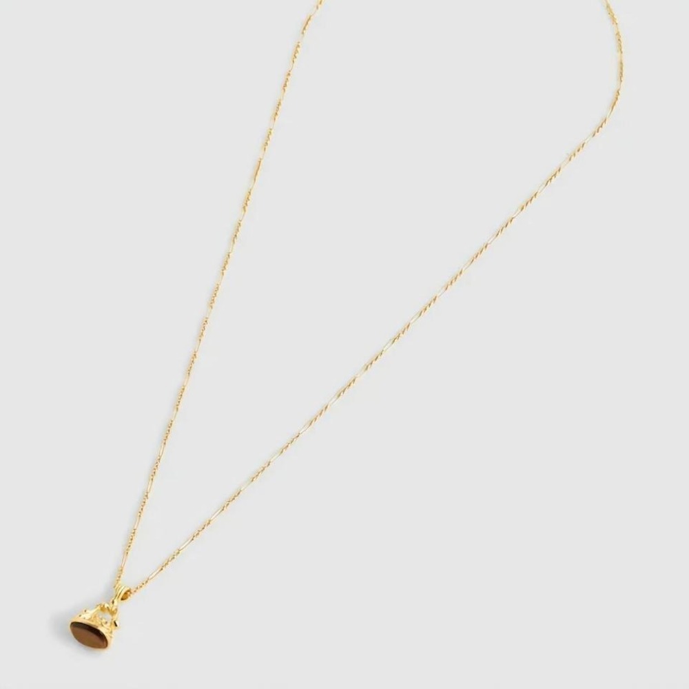 Madewell gold necklace with black stone - Picture 8 of 8
